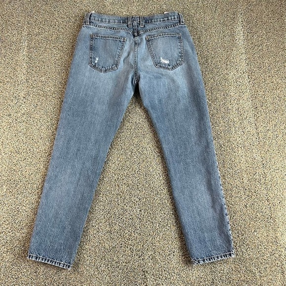 Current/Elliott The Fling Boyfriend Jeans Women's 26 Mid Rise Distressed Slouchy - Picture 4 of 8